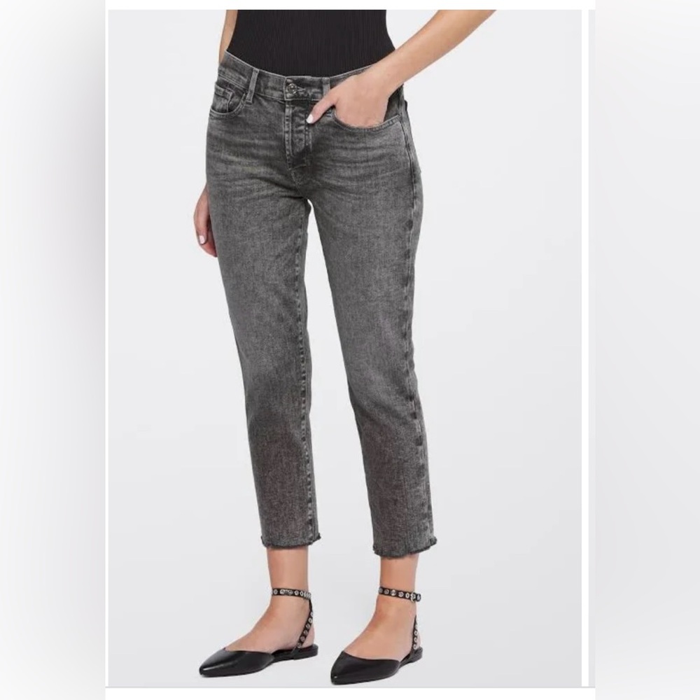 7 for All Mankind crop boyfriend Jean